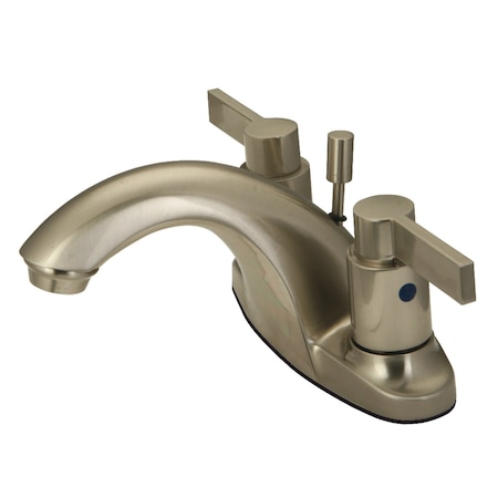 Kingston Brass KB8648NDL 4" Centerset Bathroom Faucet, Brushed Nickel KB8648NDL
